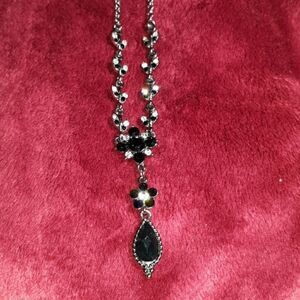 VCLM Victorian Style Vintage Black Necklace 18"‎